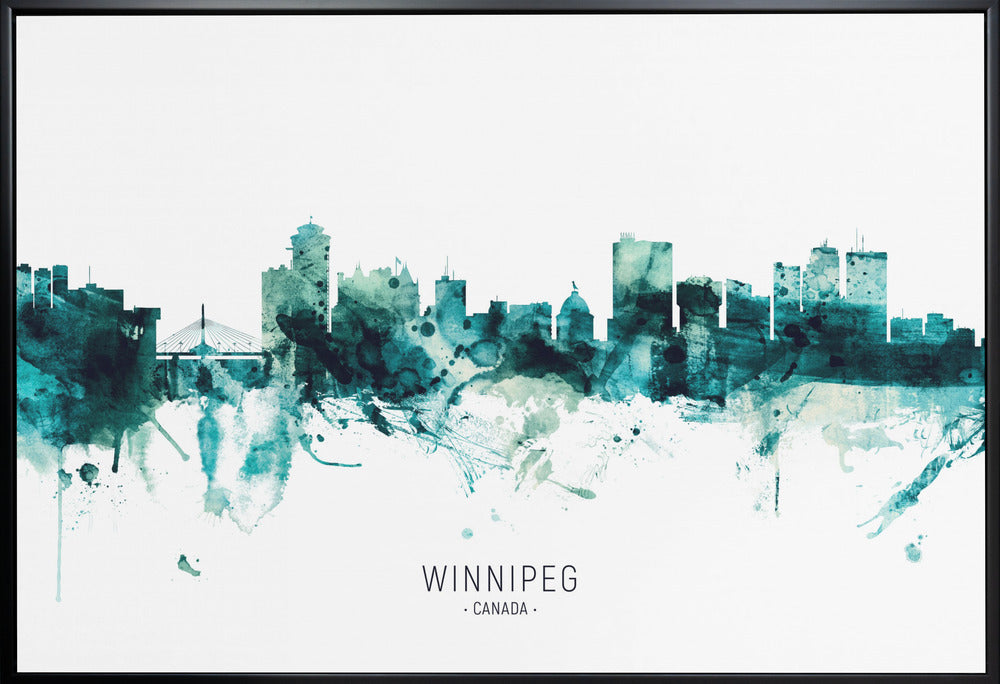 Wall art Winnipeg Canada Skyline