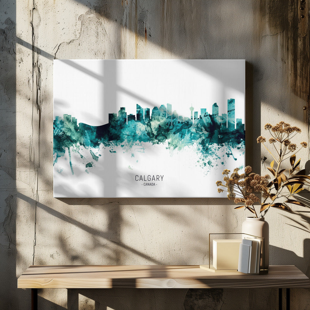 Wall art Calgary Canada Skyline