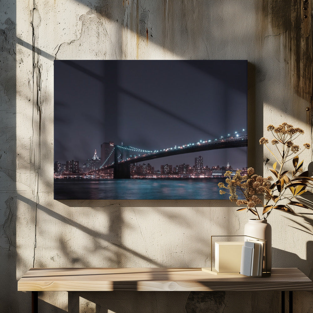 Wall art Manhattan Skyline and Brooklyn Bridge