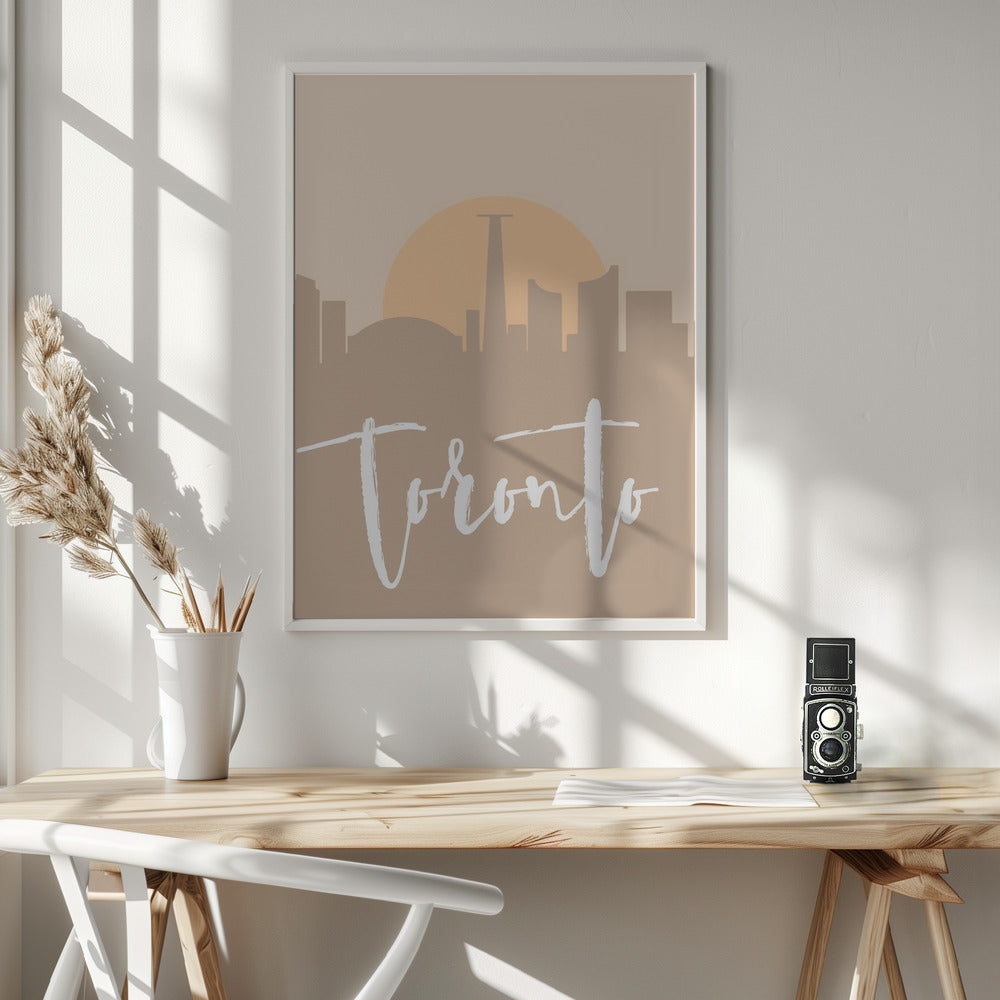 Wall art Skyline Earth Tone 2 89