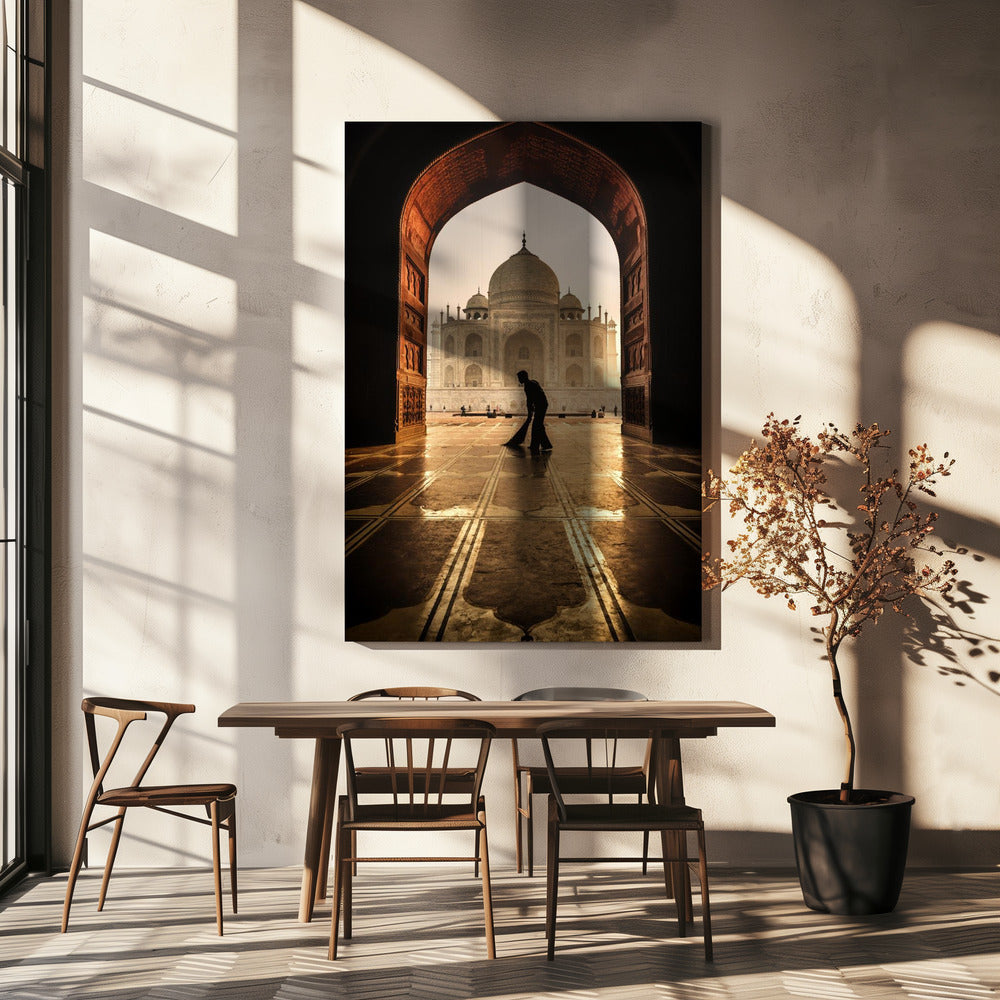 Wall art Taj Mahal cleaner