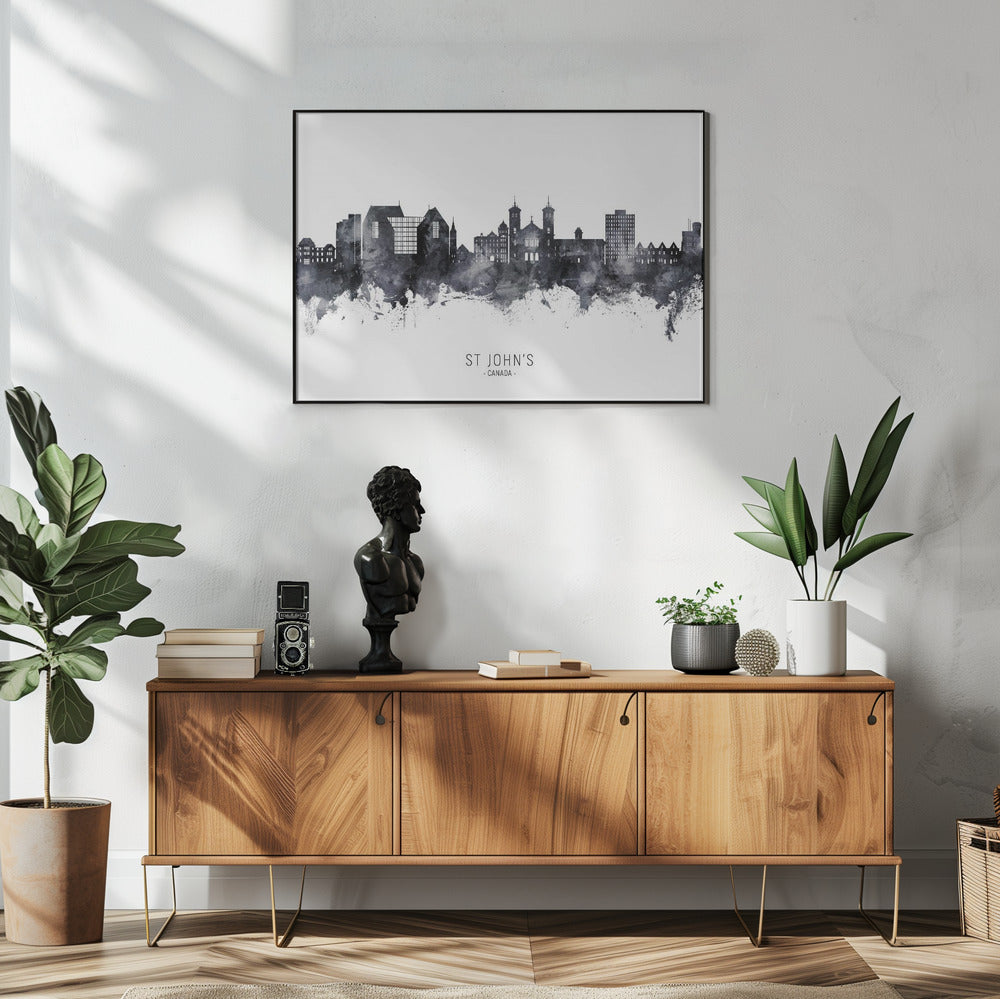 Wall art St John's Canada Skyline