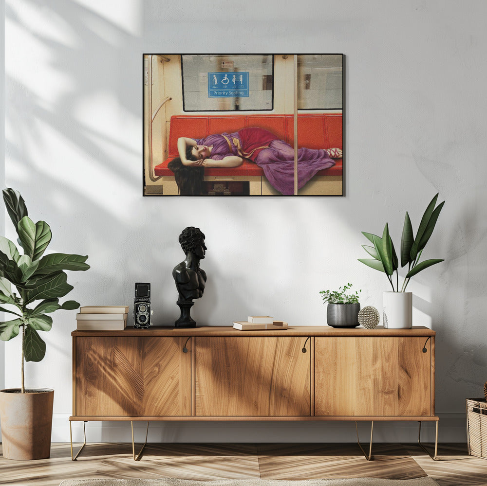 Wall art Priority Seating 48X36inch Gallery Wrapped (Ready to Hang)