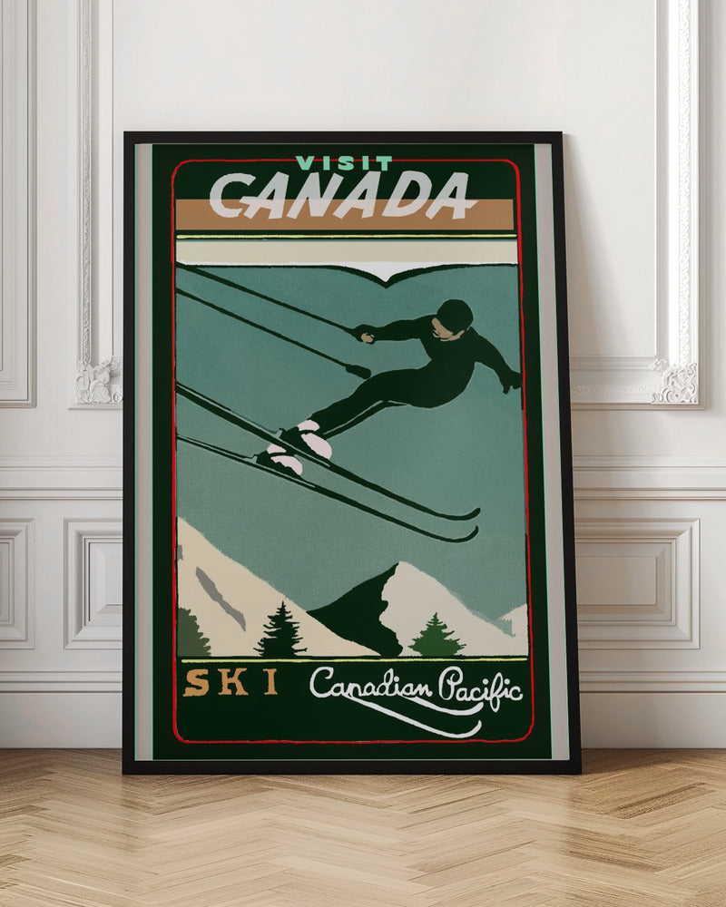 Wall art Winter Tourism: Vintage Ski Canada Poster