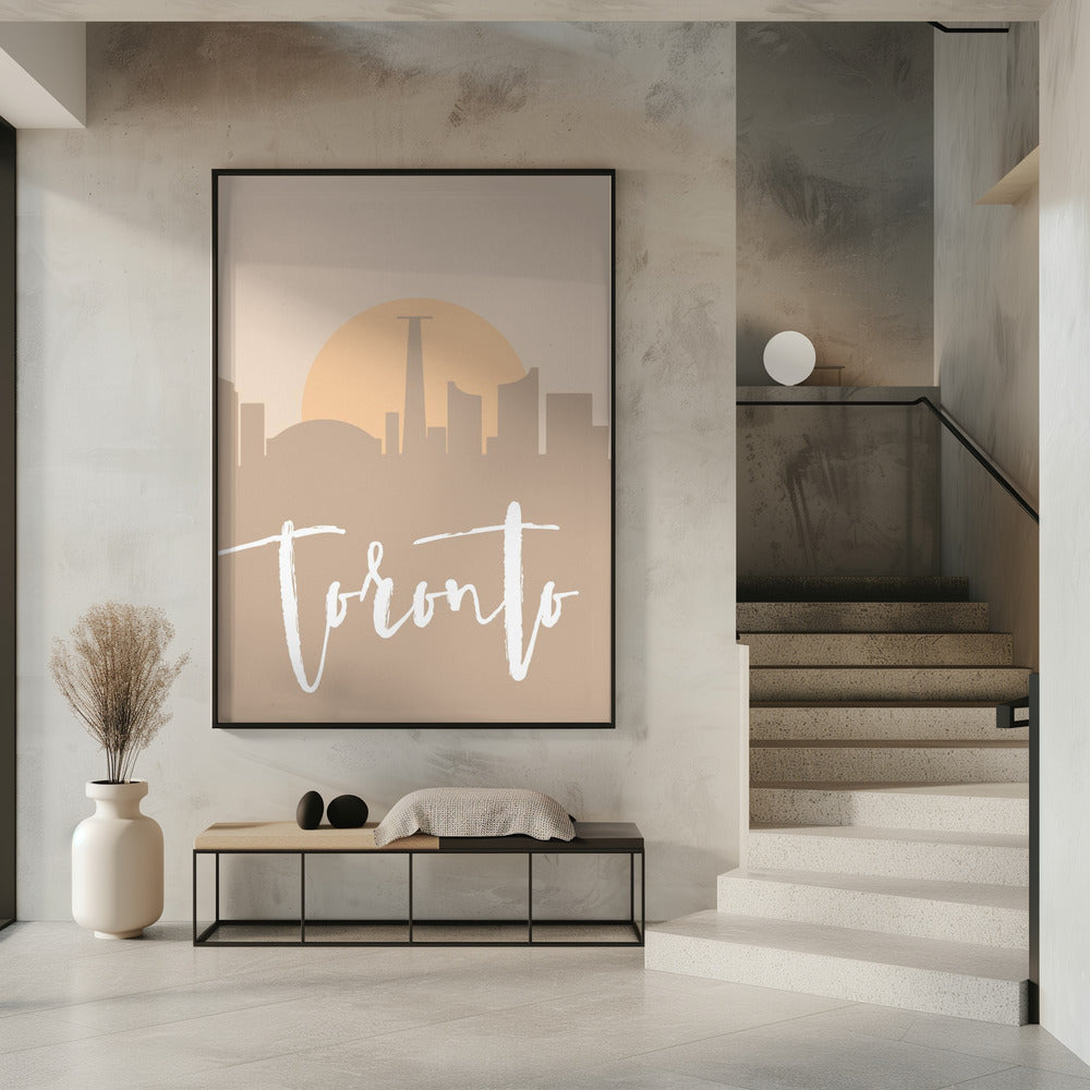 Wall art Skyline Earth Tone 2 89