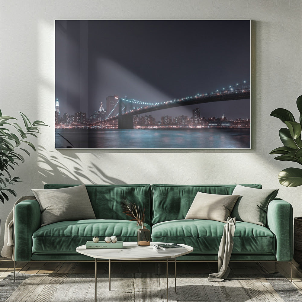 Wall art Manhattan Skyline and Brooklyn Bridge