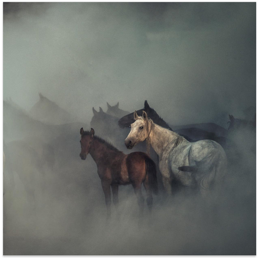 Wall art The lost horses