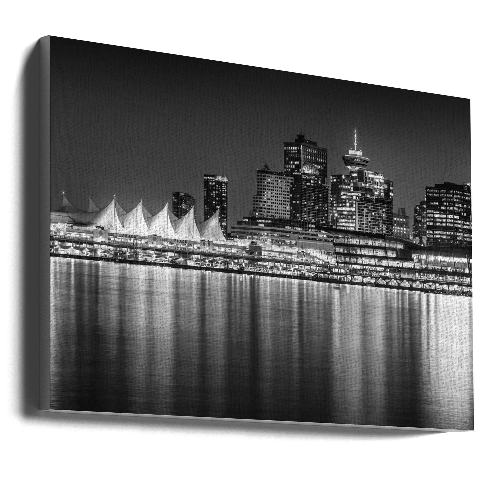 Wall art Charming evening impression from Vancouver | Monochrome