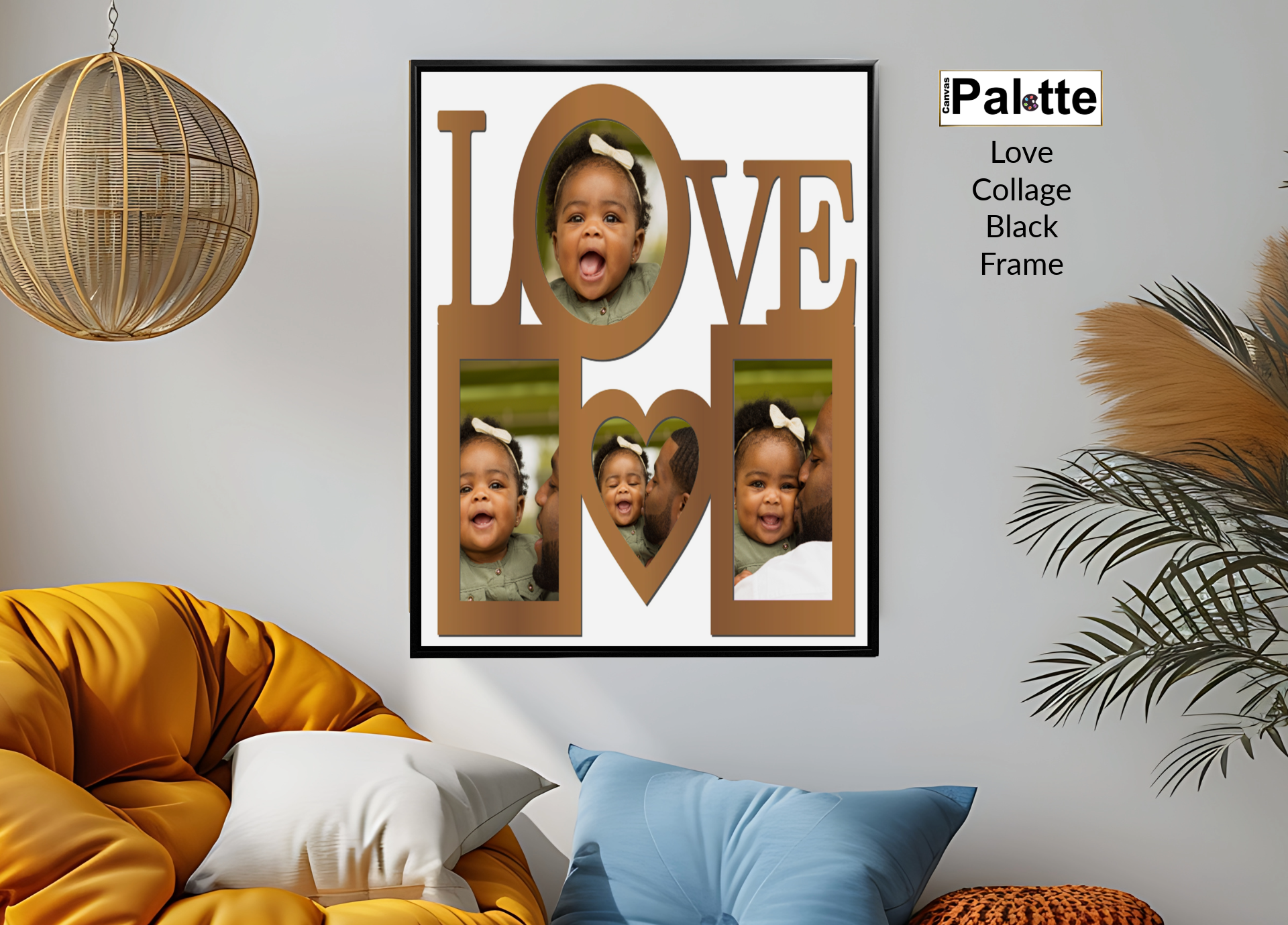 16X20 Collage Canvas Photo Love