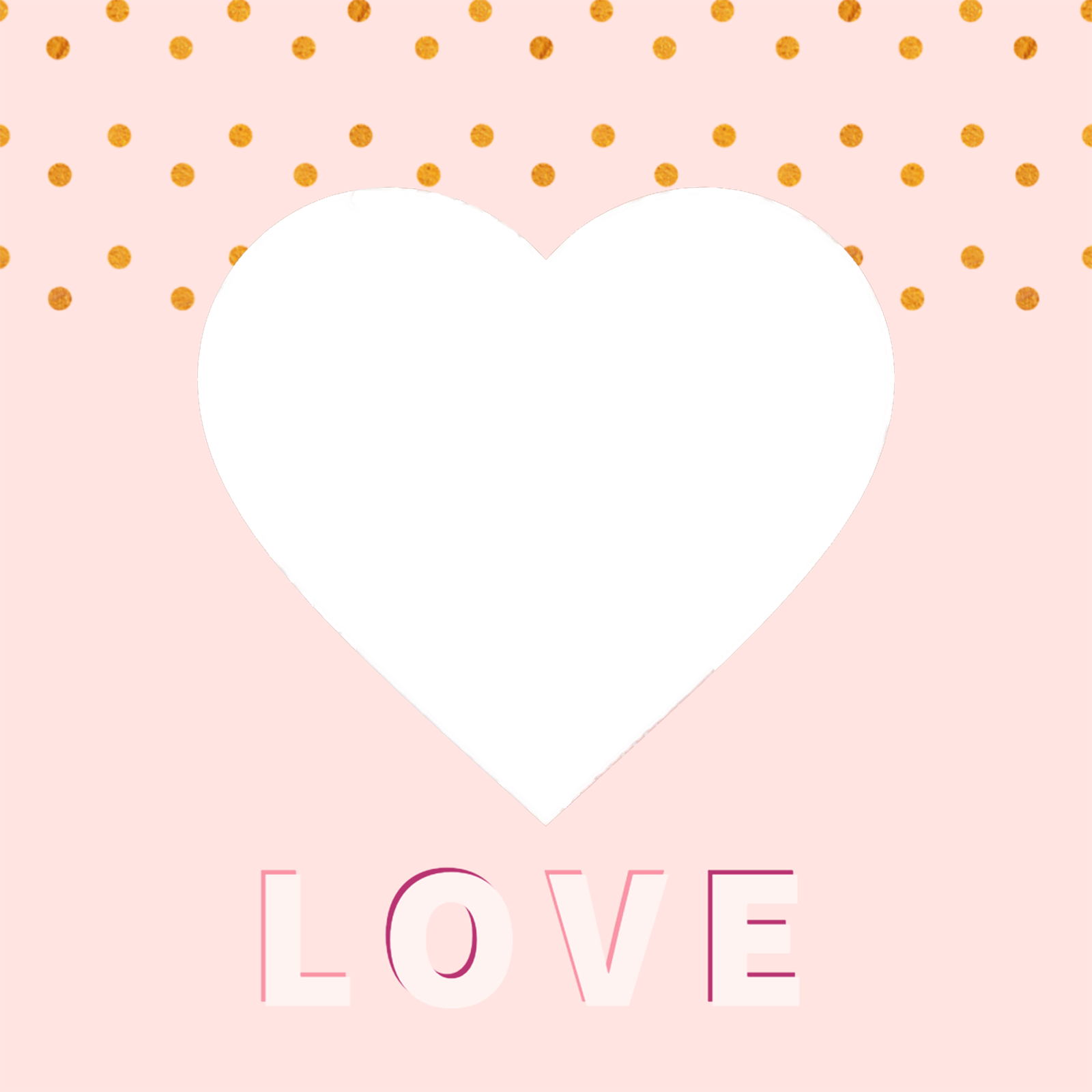16" x 16" Collage Canvas Photo Love Heart Canvas Print