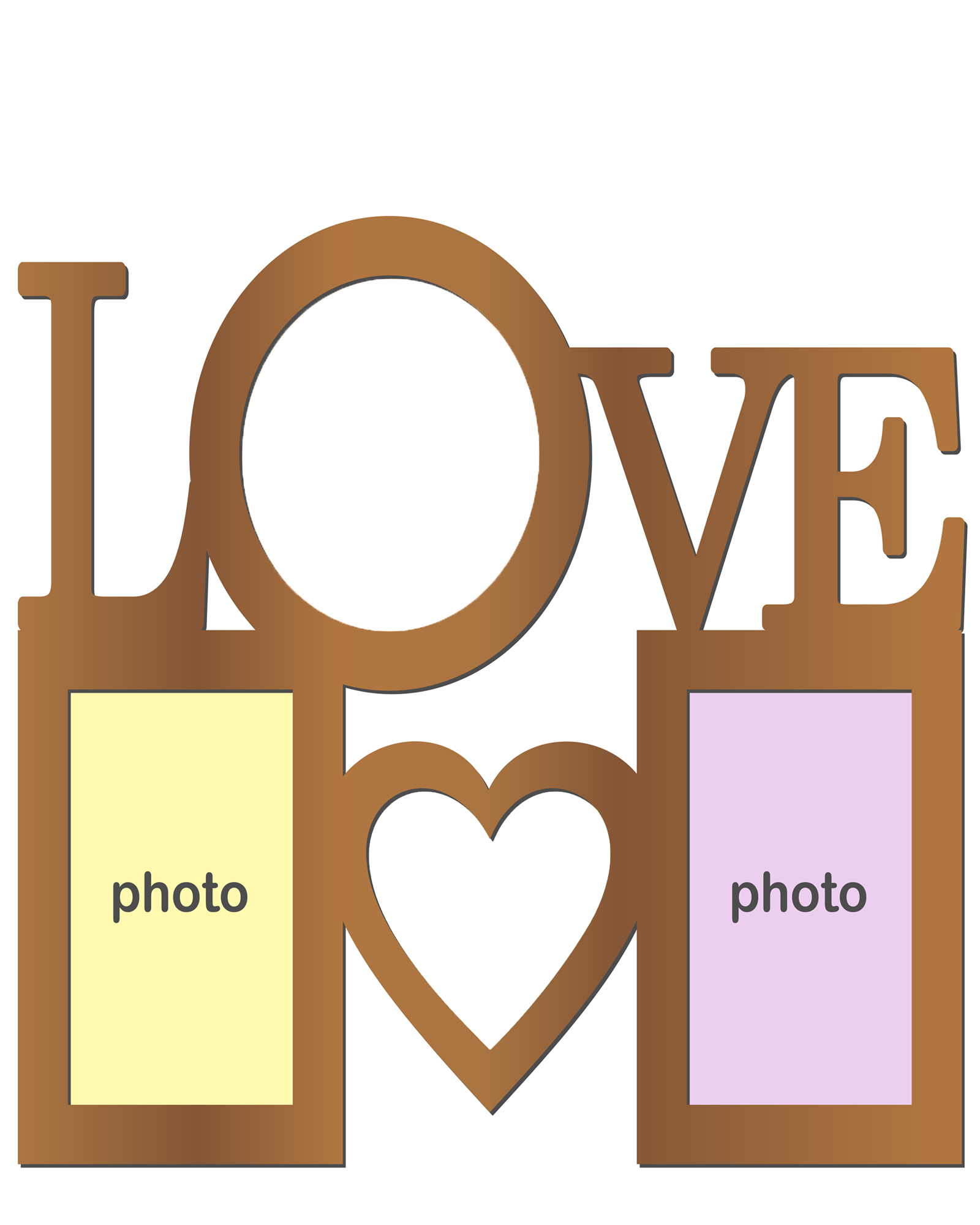 16X20 Collage Canvas Photo Love
